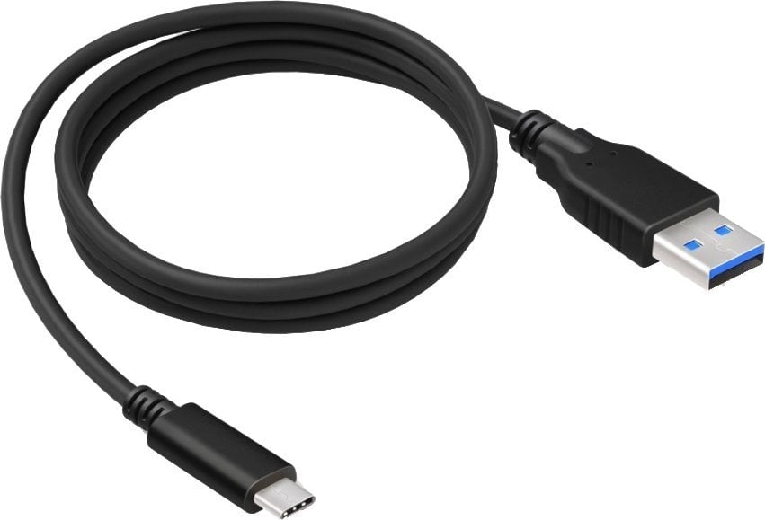 Kabel USB 2GO USB-A - USB-C 1 m Czarny (795731)