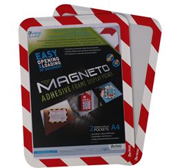 Tarifold KIESZEŃ SAMOPRZYLEPNA MAGNETO SAFETY 2 SZT. BIAŁO-CZERWONA (194973 TR)