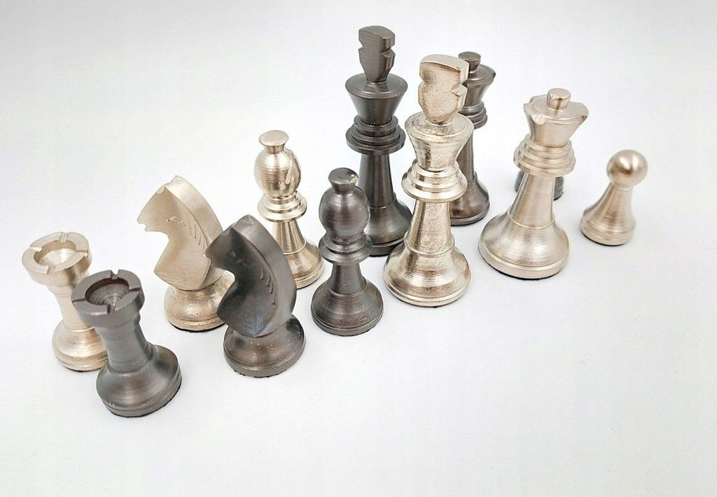 Komplet aluminiowych figur szachowych G334C