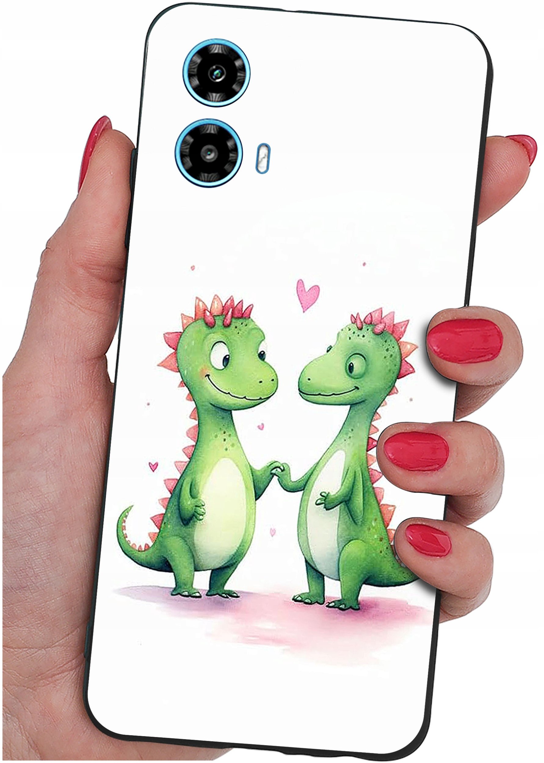 ETUI do Motorola Moto G34 5G WZORY |SILIKONOWE MATT CASE + SZKŁO 9H