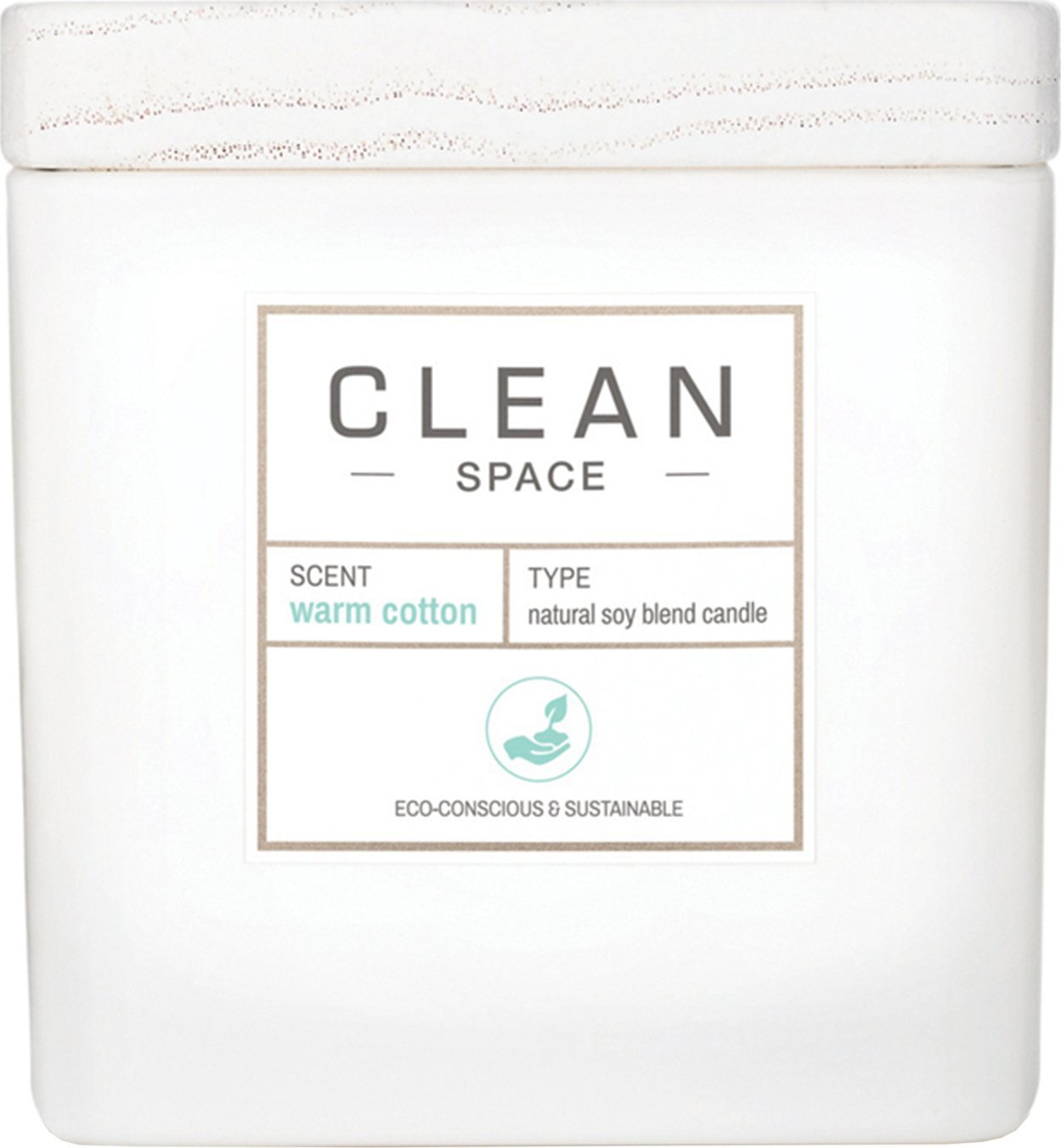 Clean Clean, Space Warm Cotton, Scented Candle, 227 g