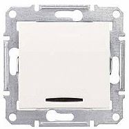 Schneider Electric Łącznik schodowy podświetlany Sedna kremowy - SDN1500223