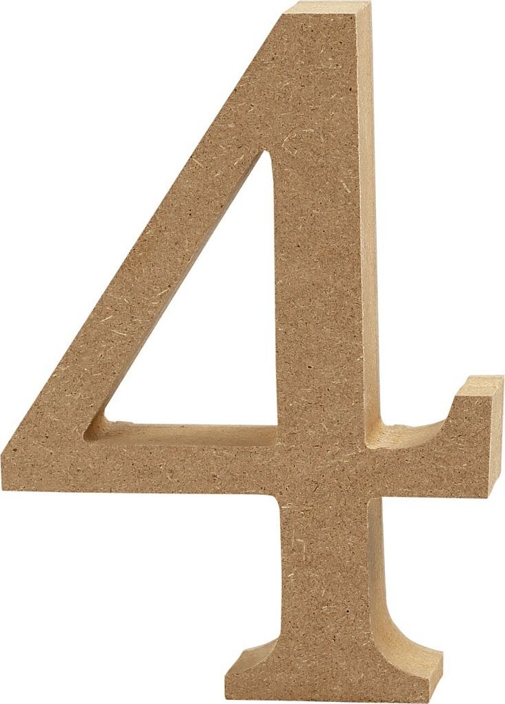 Creativ Company Cyfra 4 z MDF 8 cm