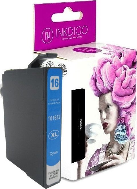 Tusz Epson Tusz INKDIGO do EPSON T1632 XL Cyan