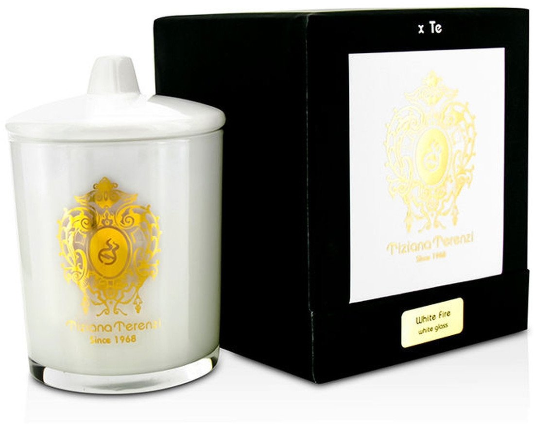 Tiziana Terenzi White fire white glass świeca zapachowa 170g
