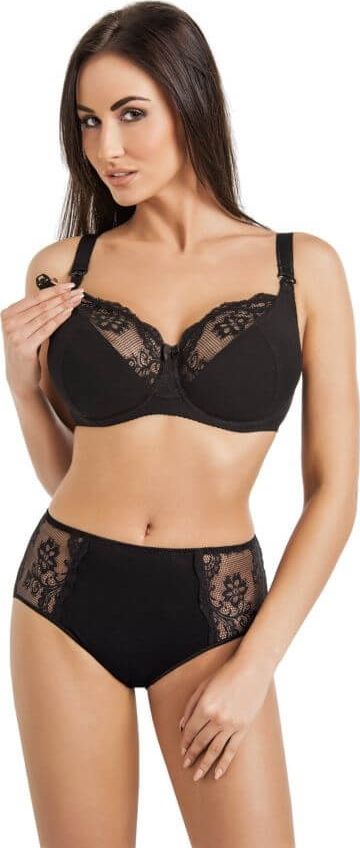 Teyli Biustonosz do karmienia Anastasia Mama czarny 85K