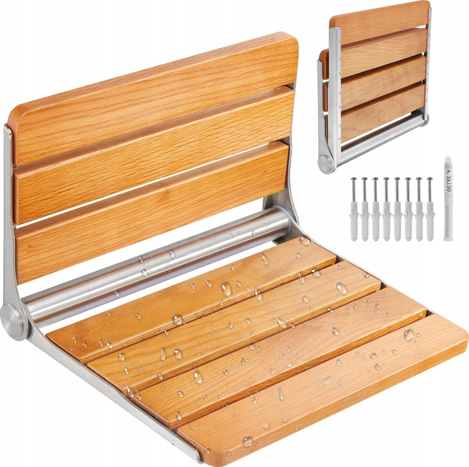 Naścienne Siedzisko Prysznicowe 40,8 x 34 cm