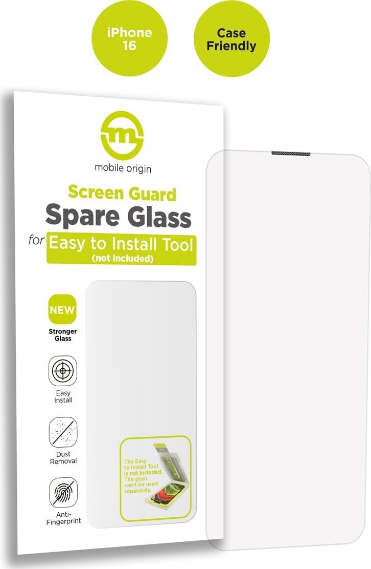 Mobile Origin Screen Guard Spare Glass Case Friendly - iPhone 16