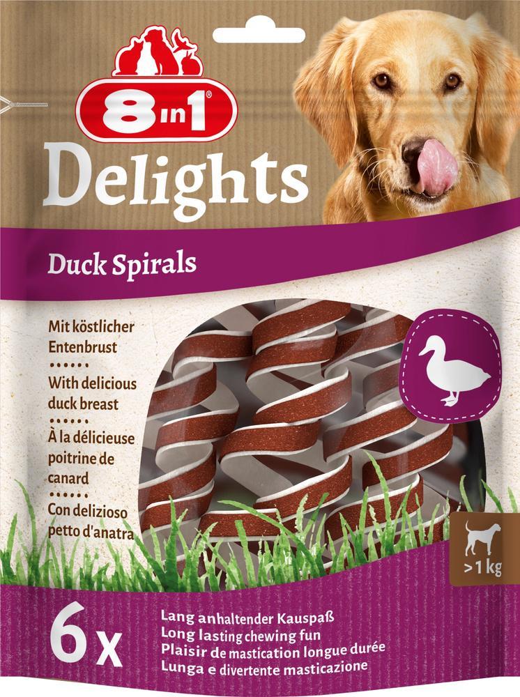 8in1 8in1 Przysmak Delights Duck Spirals