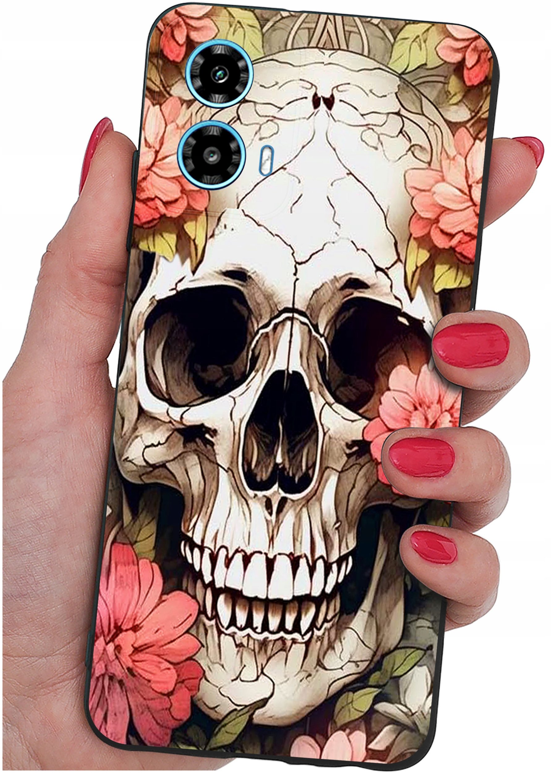 ETUI do Motorola Moto G34 5G WZORY |SILIKONOWE MATT CASE + SZKŁO 9H