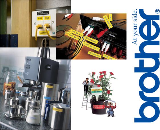 Brother taśma DK-22606 (black on yellow)