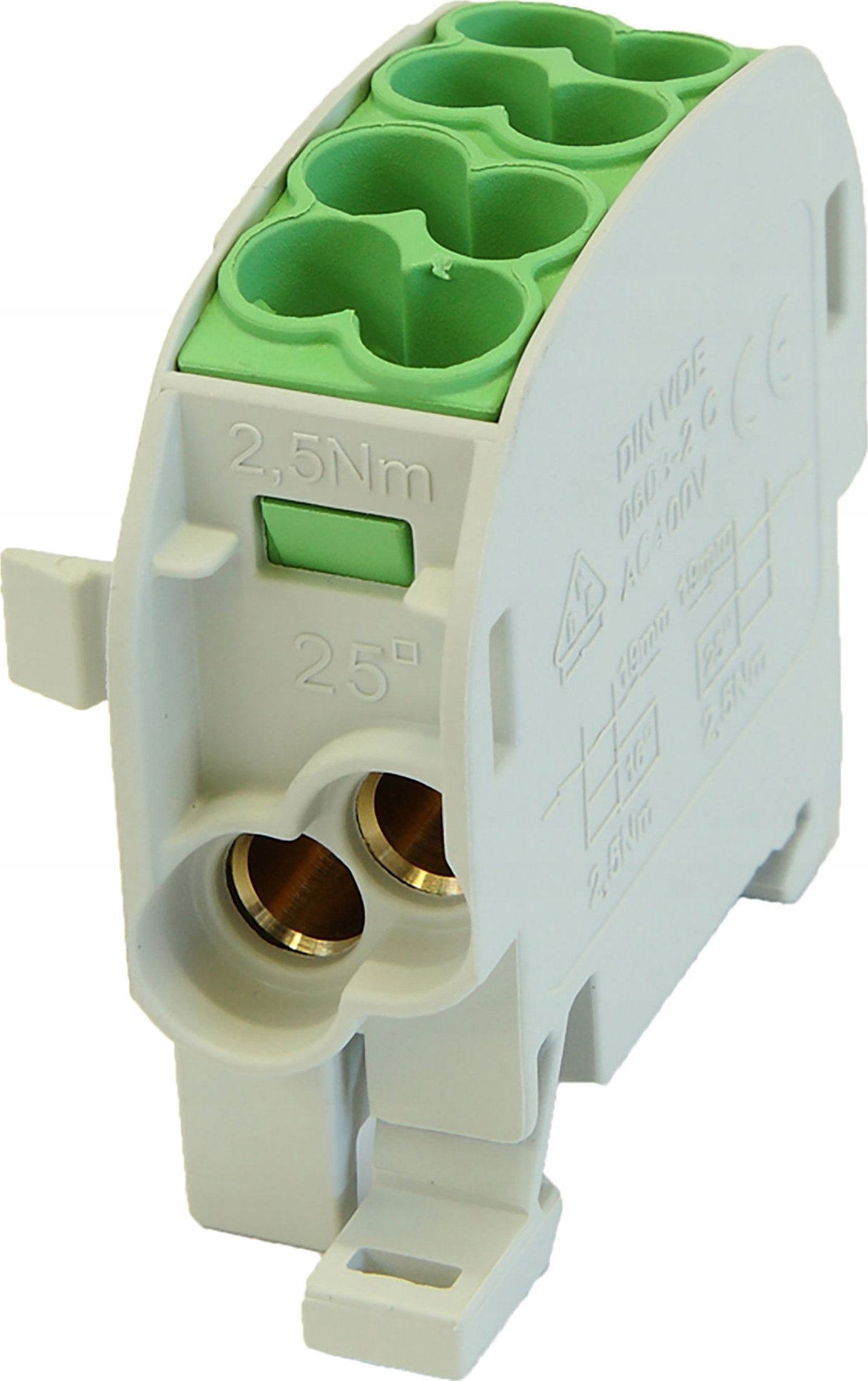 Simet Blok rozdzielczy - odgałęźny Al/Cu SCB 25 (80110) SIMBLOCK zielony 81501005