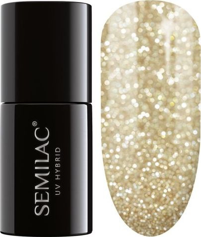 Semilac Semilac Lakier Hybrydowy Platinum Light Gold 260 uniwersalny