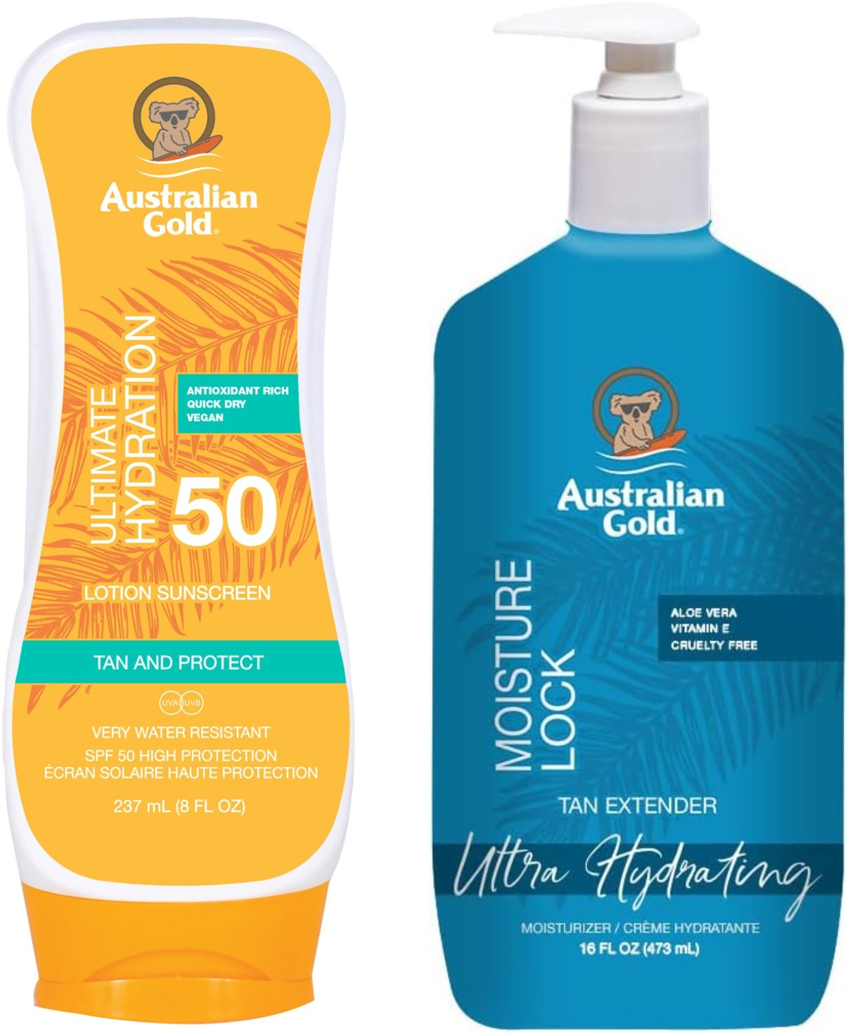 Australian Gold SPF50 Krem Przeciwsłoneczny + Moisture Lock 473ml