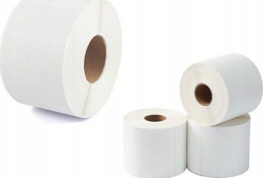 LeanToys Etykiety Naklejki Termiczne Białe 500szt. 100x150mm LEAN Toys