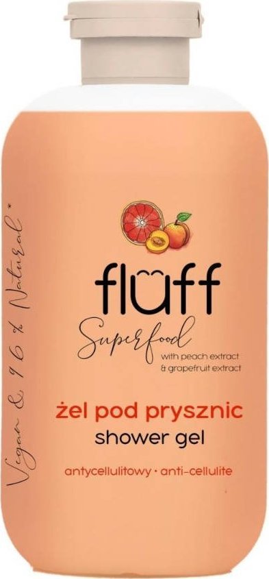 Fluff Fluff - Żel pod prysznic. Brzoskwinia i grejpfrut - 500 ml
