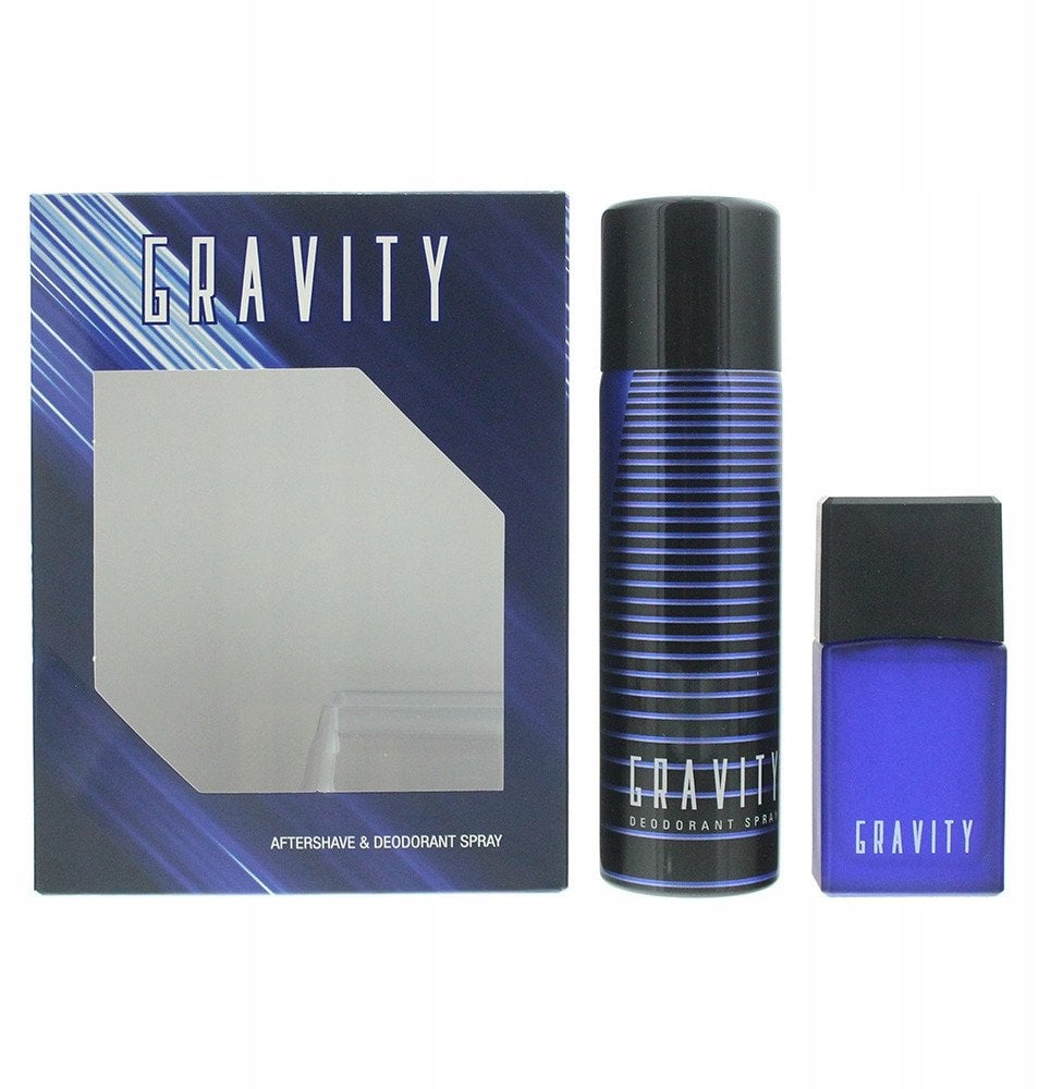 Set Coty: Gravity, Nourishing, After-Shave Lotion, 30 ml + Gravity, Deodorant Spray, For Men, 120 ml For Men