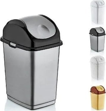 Pojemnik uchylny SLIM 10 l - biały 240x195x365 mm