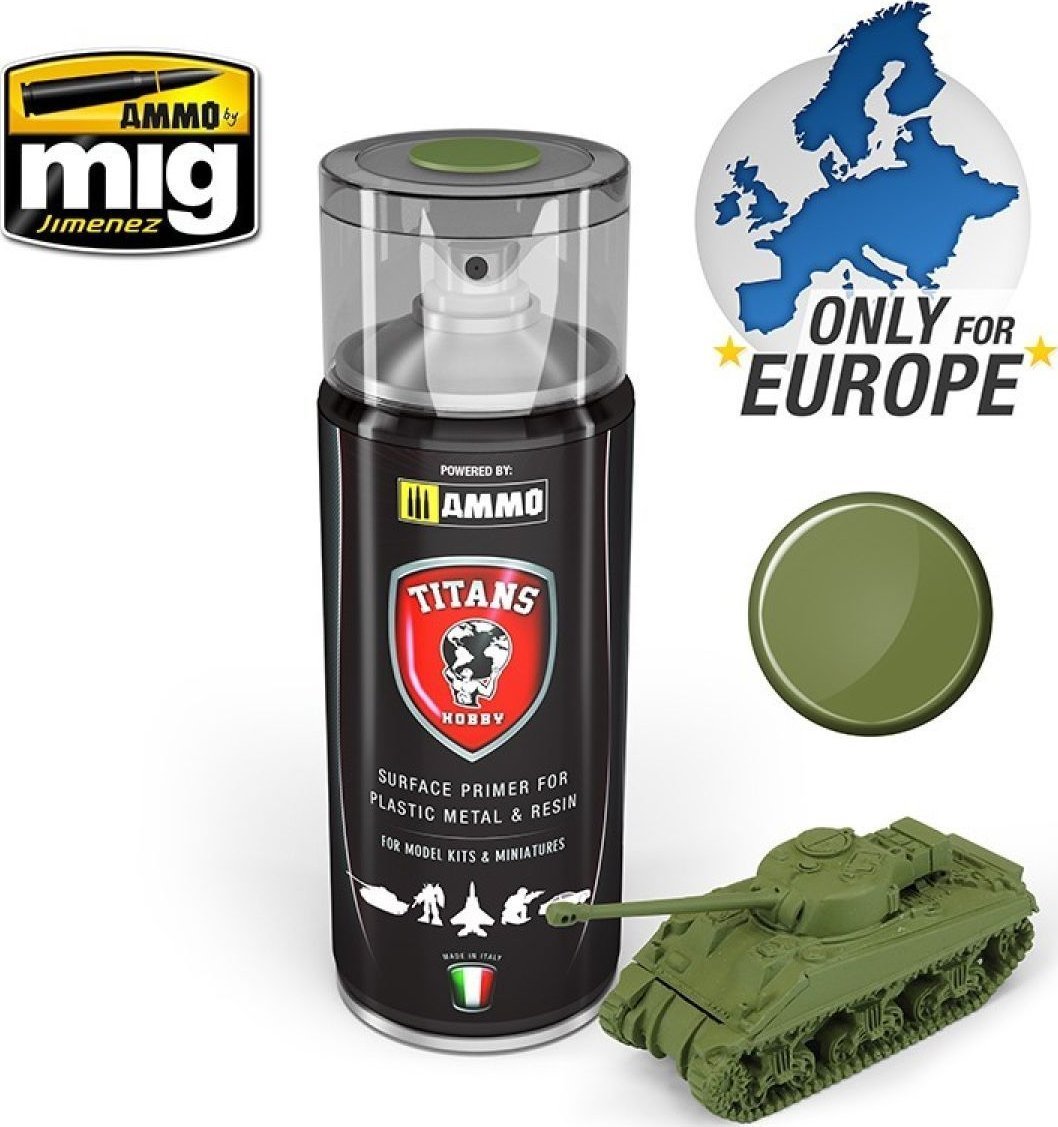 Vallejo Ammo: Titans Matt Primer - Military Green