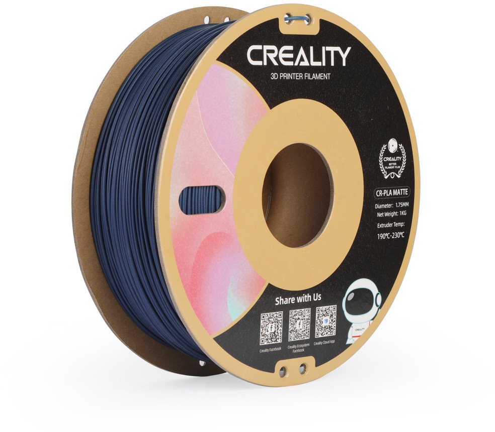 Creality CR-PLA Matte filament for 3D printers, 1.75 mm, navy blue