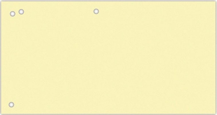 Office Products Przekładki OFFICE PRODUCTS, karton, 1/3 A4, 240x105mm, 100szt., żółte