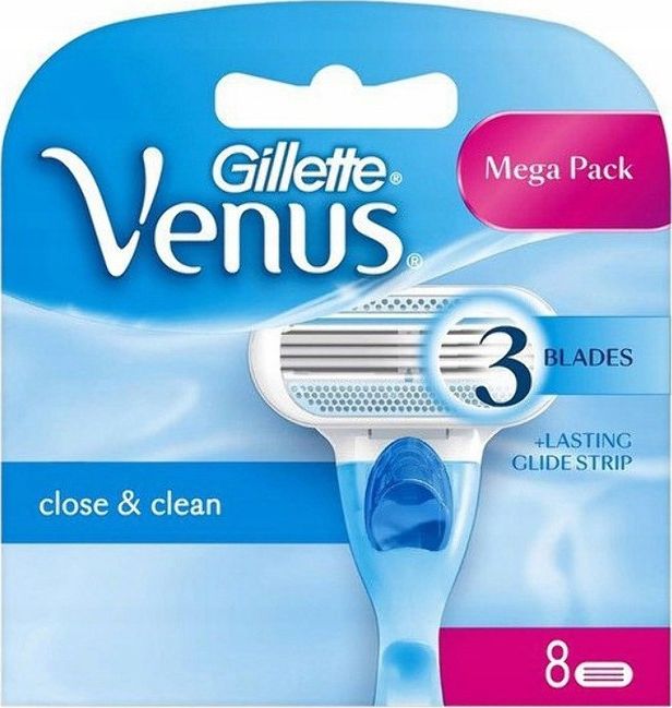 Gillette Venus Close & Clean wkłady do maszynki do golenia 8szt