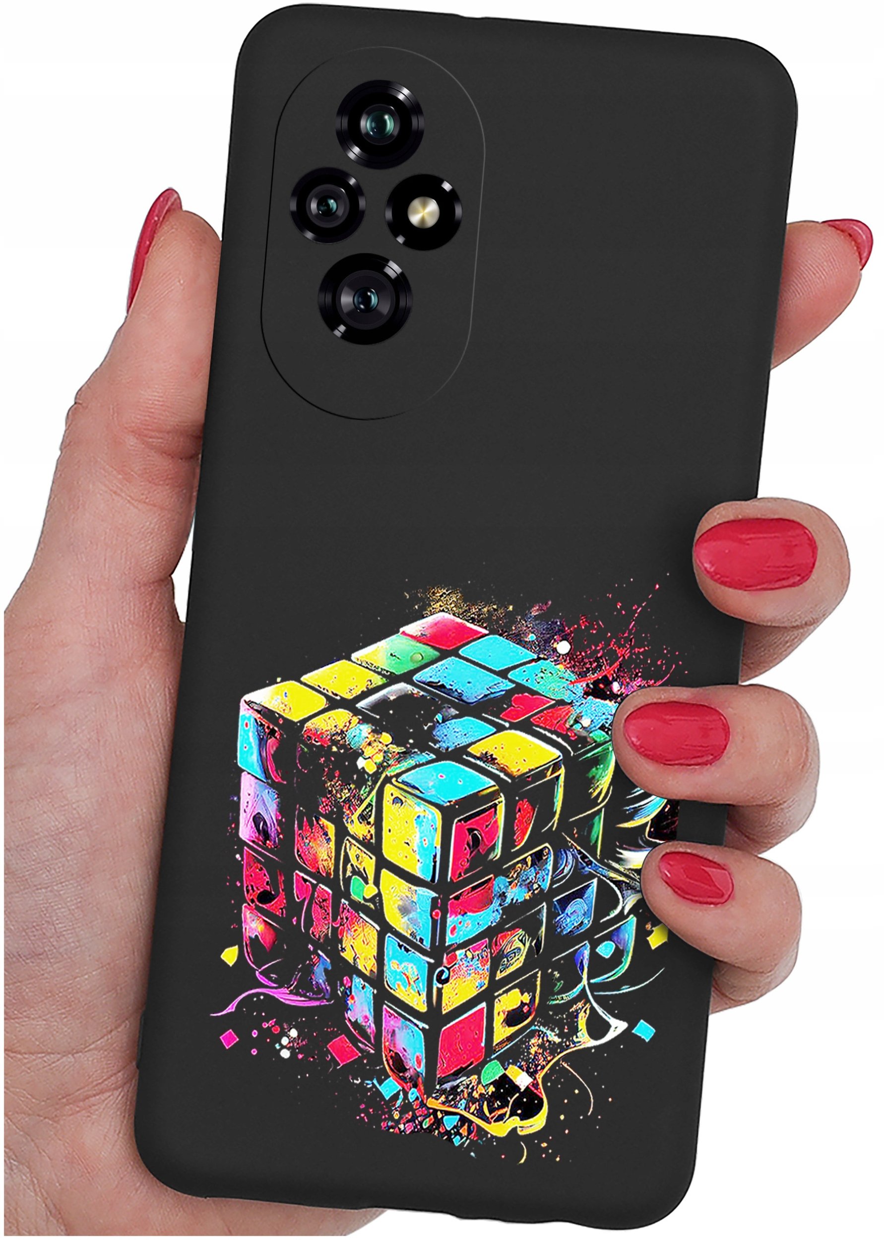 ETUI do Honor 200 5G | WZORY | SILIKONOWE MATT CASE + SZKŁO 9H