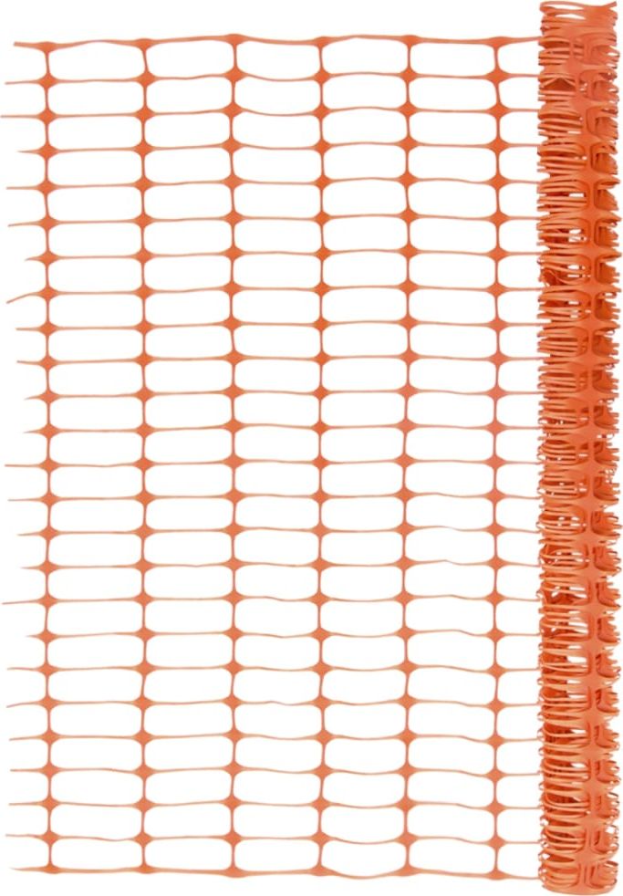 vidaXL Ogrodzenie ogrodowe, 50 m, pomarańczowe