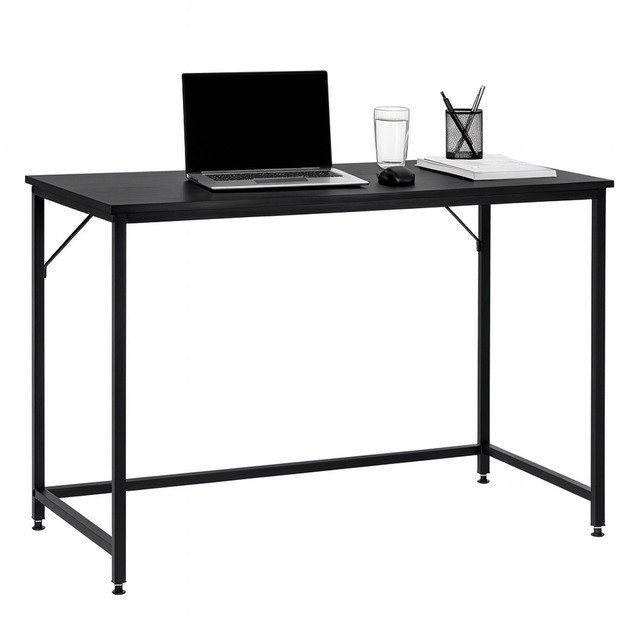 Biurko Springos Biurko komputerowe nowoczesny 100x50x76 cm stolik loft industrialny czarny UNIWERSALNY