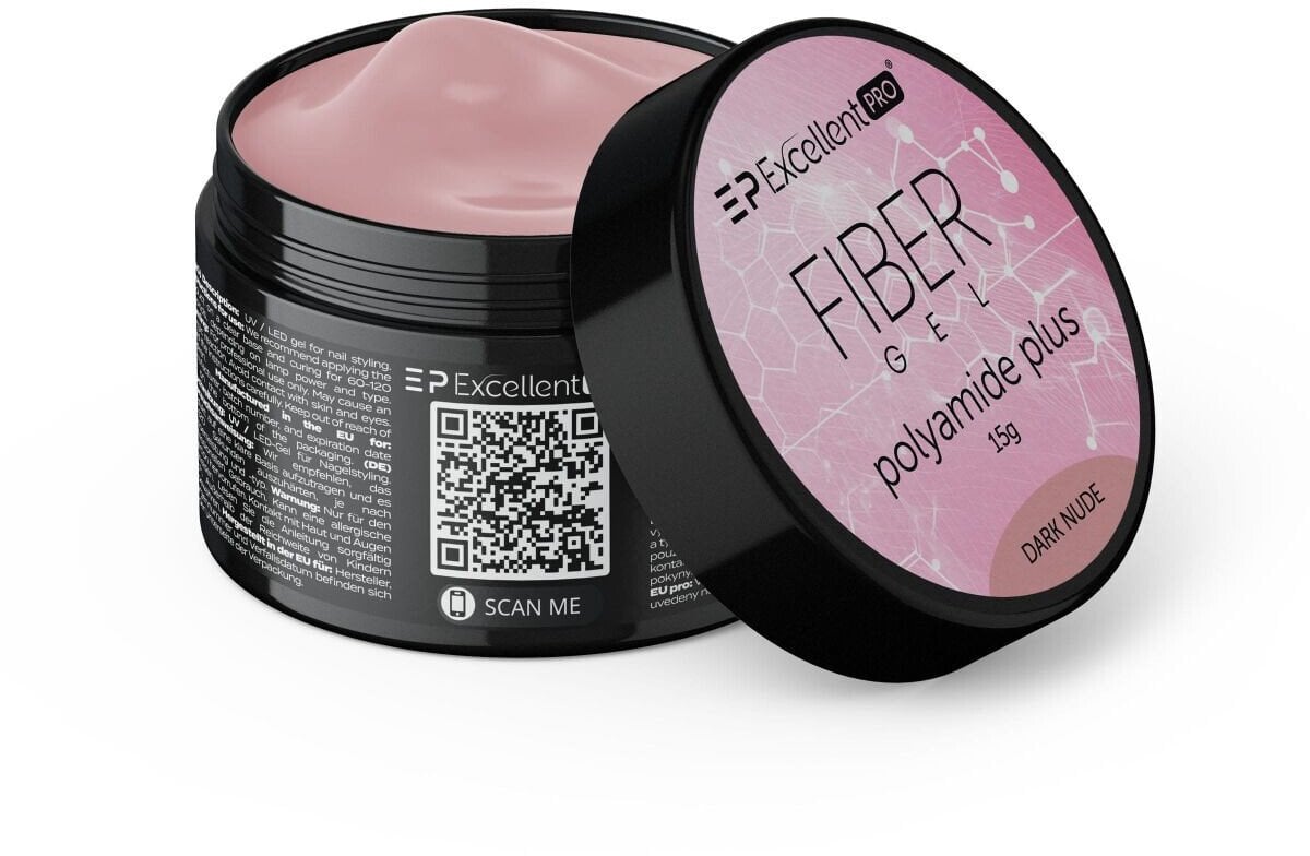 Excellent PRO Fiber Gel Polyamide Plus żel budujący Dark Nude 15g