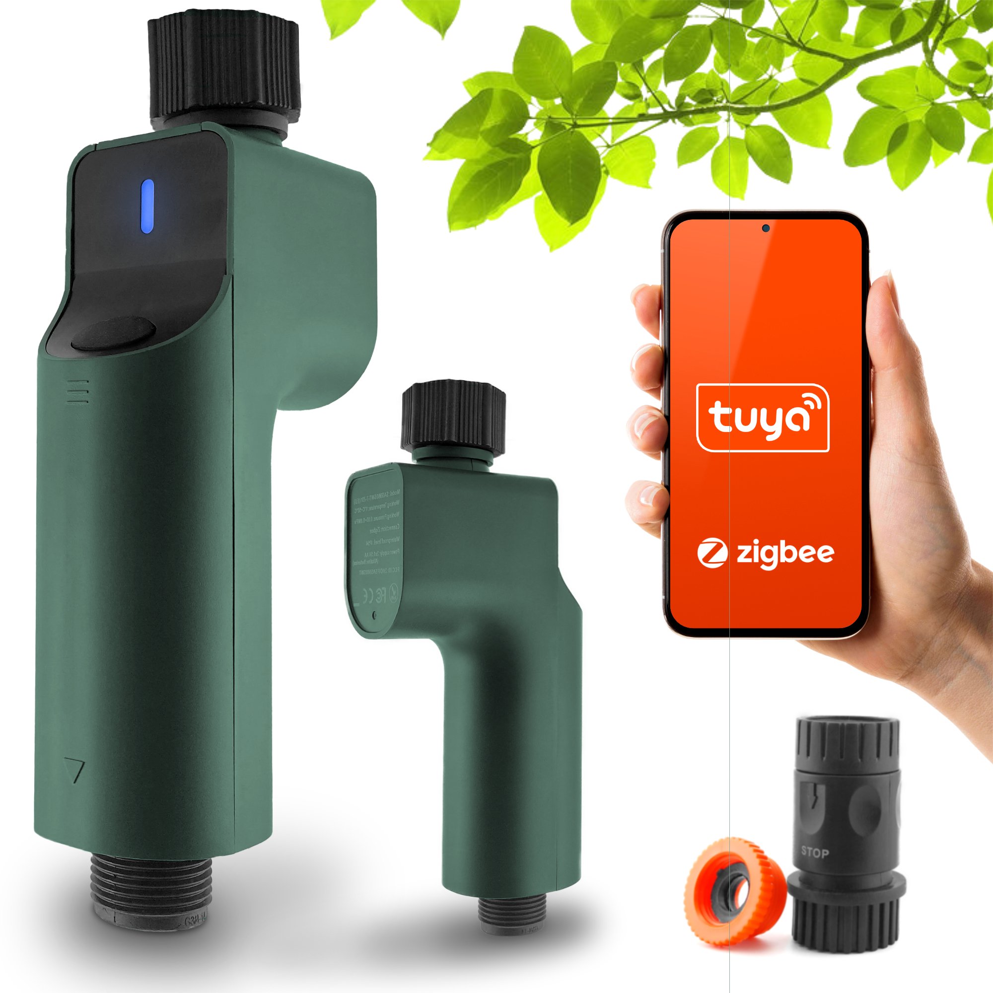 Automatyczny Ogrodowy Zawór Wody Inteligentne Smart Nawadnianie Zigbee Tuya