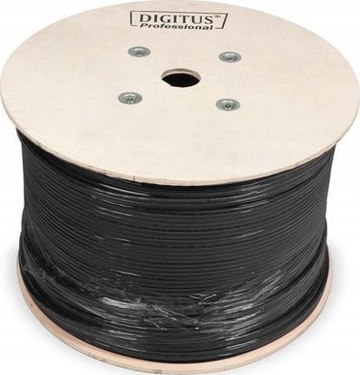 Kabel teleinformatyczny U/UTP kat.5e PE zewnętrzny suchy czarny Fca DK-1511-V-5-OD /500m/