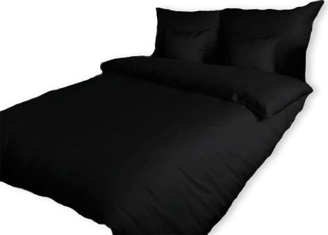 Darymex Pościel satyna bawełniana CZARNY jasny fiolet00966/140x200+1posz.70x80