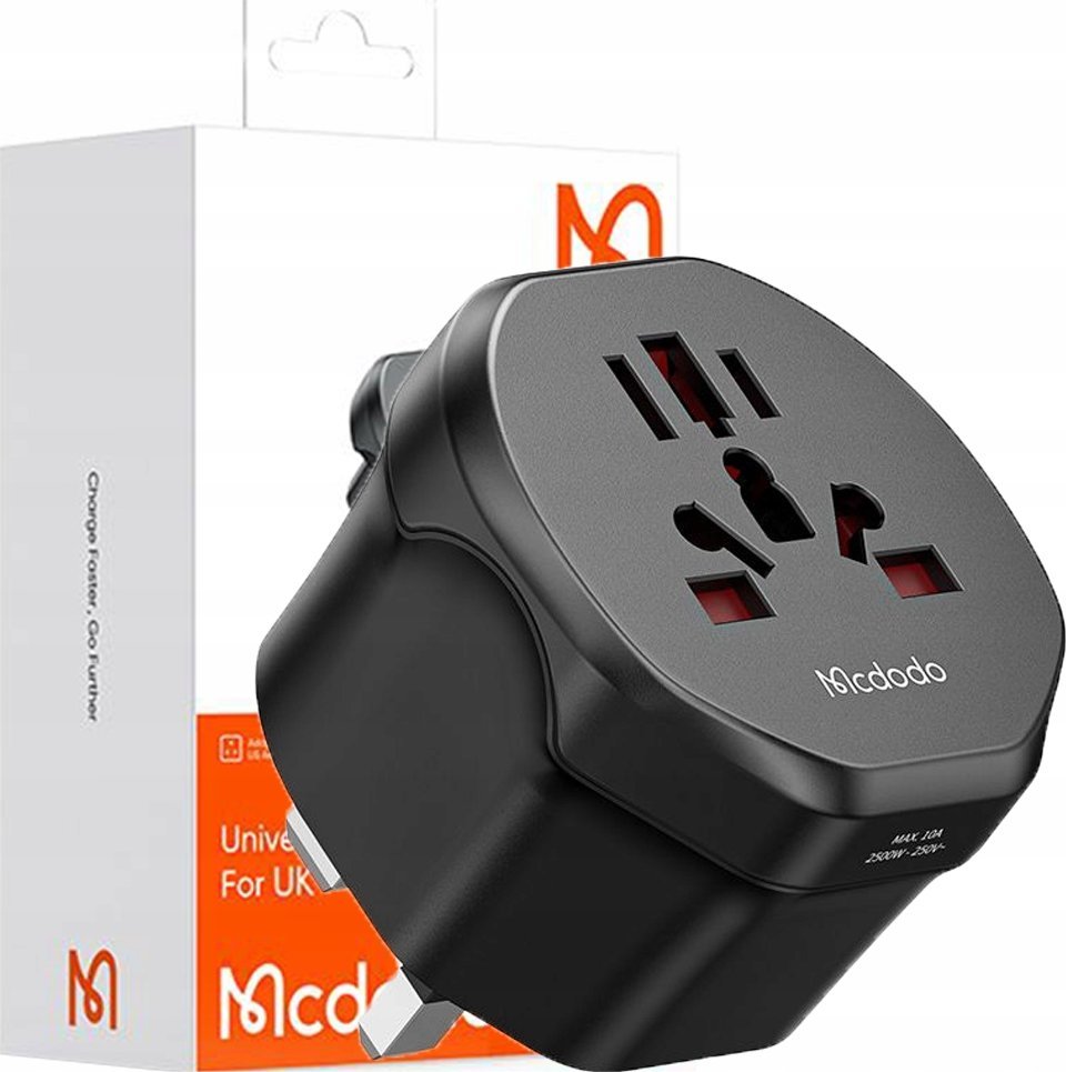 Mcdodo MCDODO UNIWERSALNY ADAPTER PODRÓŻNY PRZEJŚCIÓWKA UK DO EU US UK AU CN 2500W