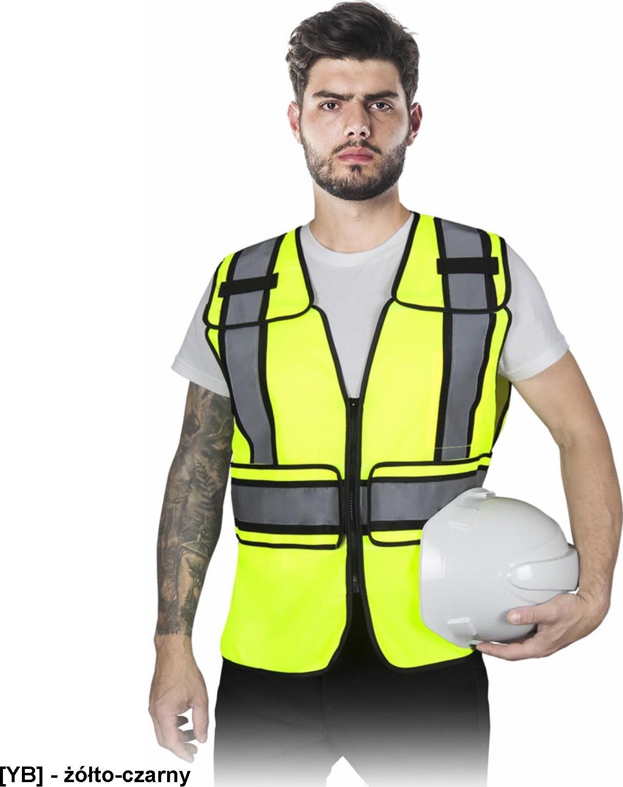 R.E.I.S. KOS-FLEX - Kamizelka ostrzegawcza z pasami odblaskowymi 3XL