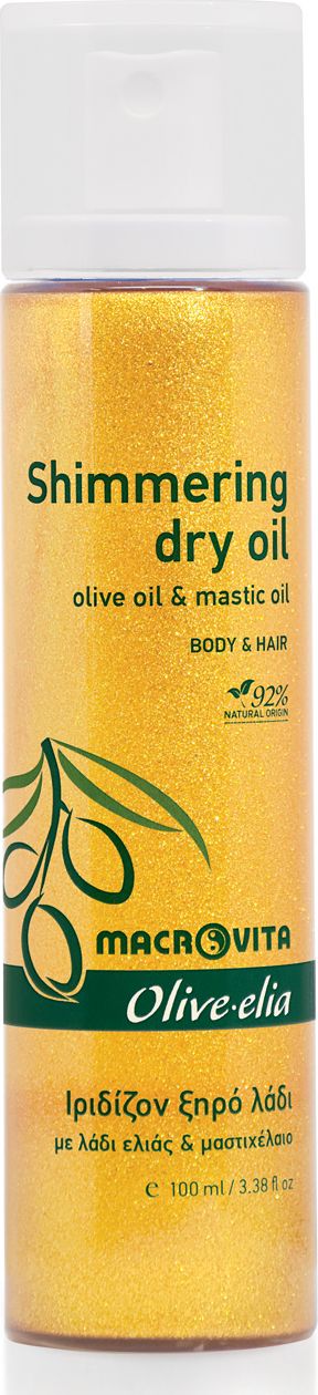 Macrovita Olive-elia rozświetlający suchy olejek do ciała i włosów 100ml