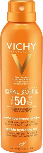 Vichy Vichy Capital Soleil Invisible Hydrating Mist SPF50 Preparat do opalania ciała 200ml