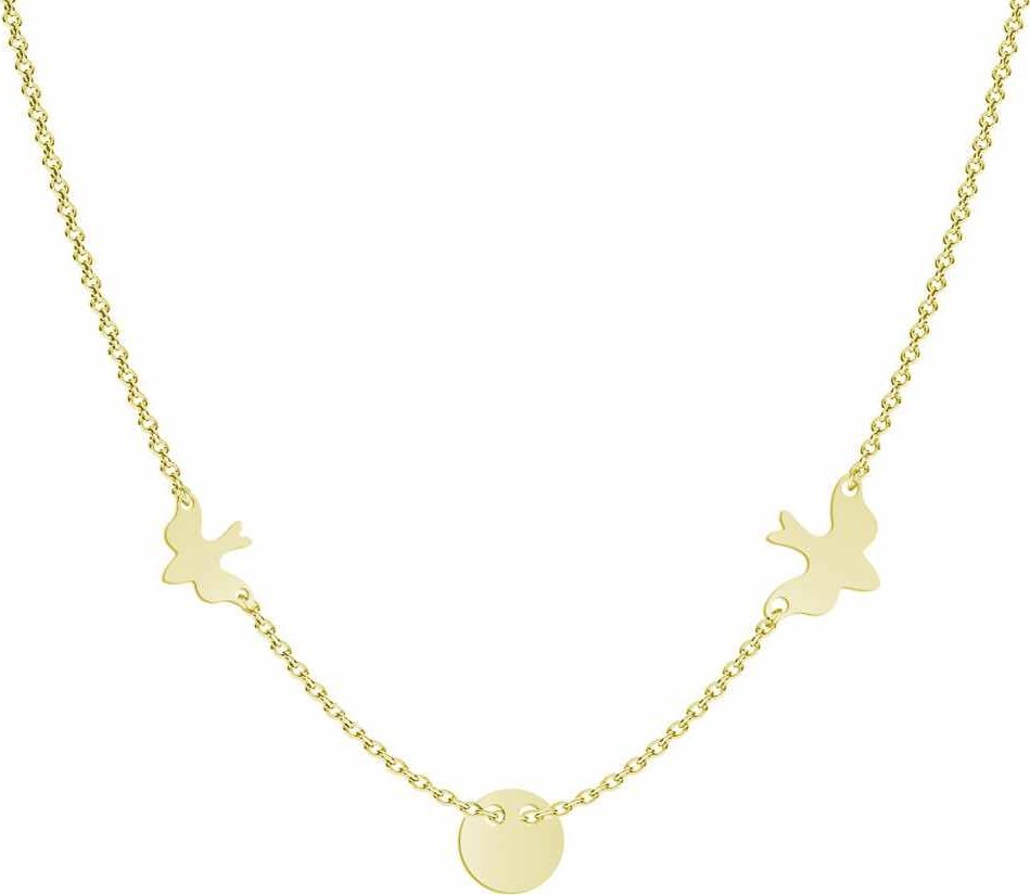 Radziszewska Jewellery Naszyjnik celebrytka GOŁĘBICA Duch Święty srebro pozłacane GRAWER GRATIS