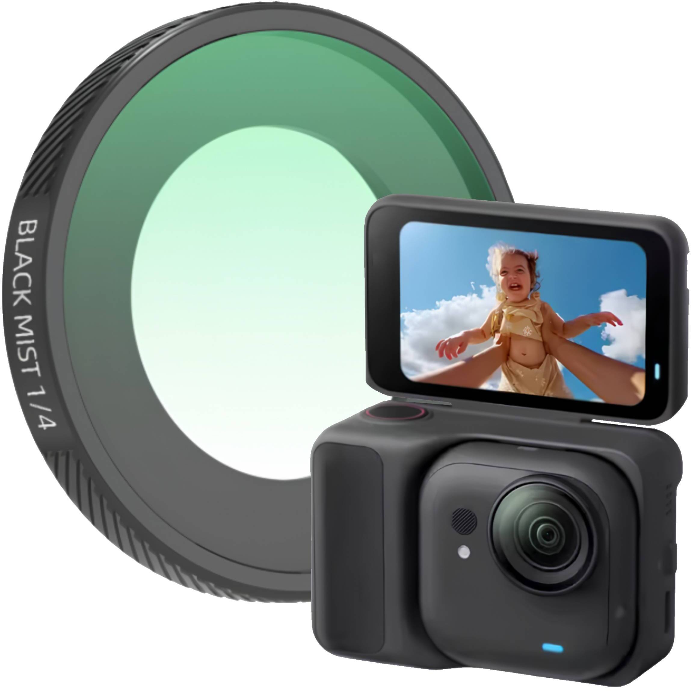 FILTR BLACK MIST 1/4 DYFUZYJNY EFEKTOWY DO KAMERY SPORTOWEJ INSTA360 GO ULTRA