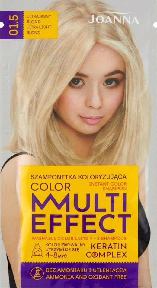 Joanna Joanna Multi Effect Color szamponetka koloryzująca 01.5 Ultrajasny Blond 35g