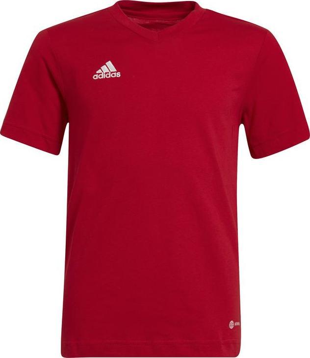 Adidas Koszulka sportowa dziecięca adidas TEE czerwona bawełniana 116 - junior