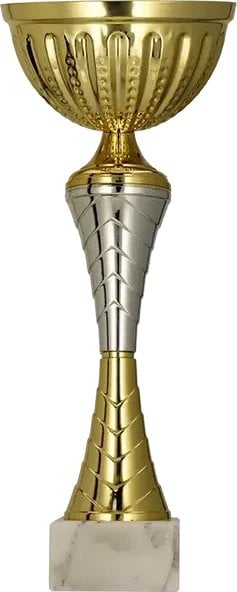 Victoria Sport Puchar metalowy złoto - srebrny