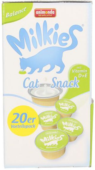 Animonda KOT MLEKO BALANCE Z WITAMINAMI D+E - 20x15g