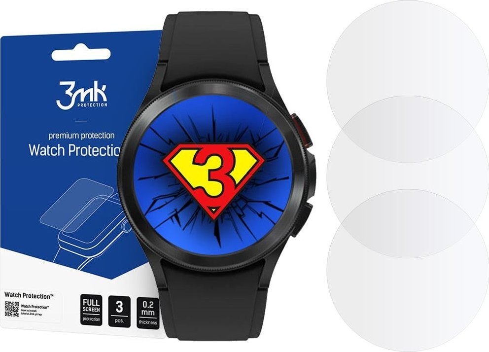 3MK 3x Szkło Hybrydowe 3MK Watch Protection do Galaxy Watch 4 Classic 46mm