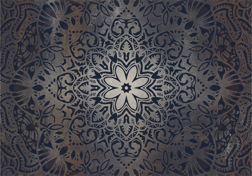 DecoNest Fototapeta - Żelazne kwiaty - 350X245