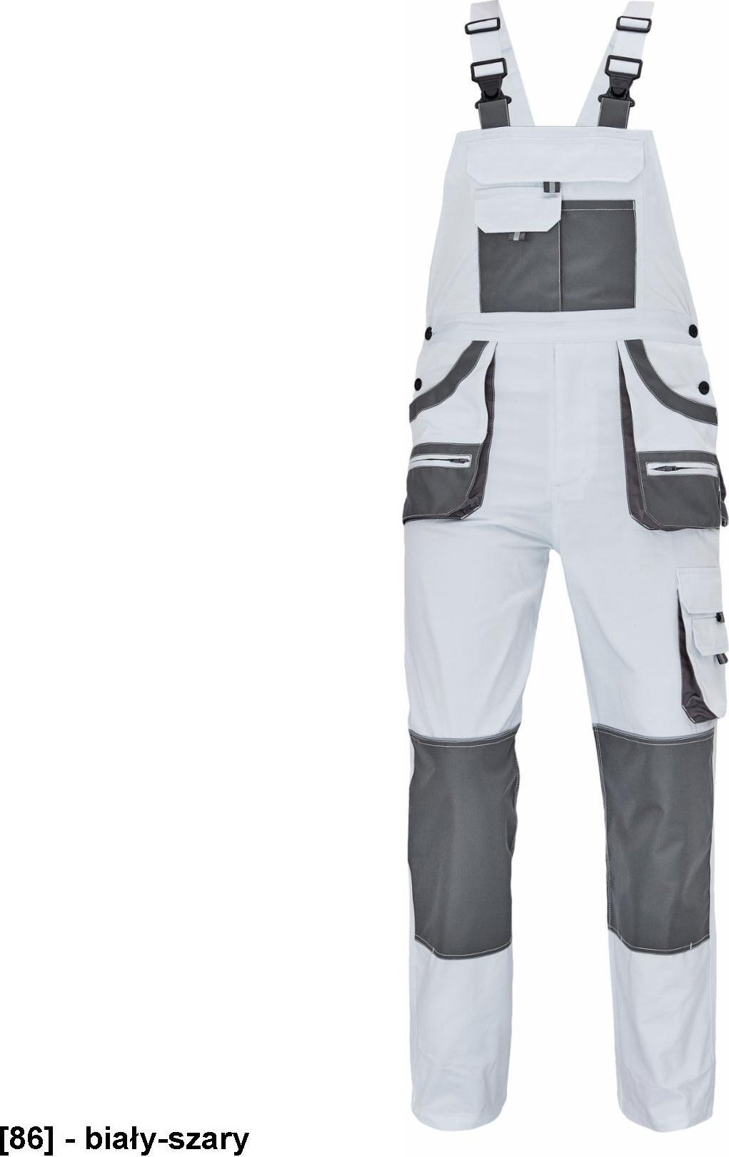 CERVA FF HANS - ogrodniczki - szary/antracyt 56