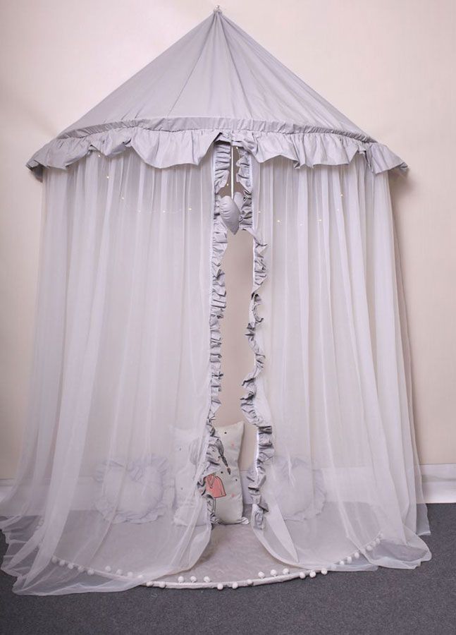 Elior Biało - szary baldachim dla dziecka - Sentopia 2X