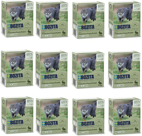 BOZITA Cat Królik W Sosie 12x370g