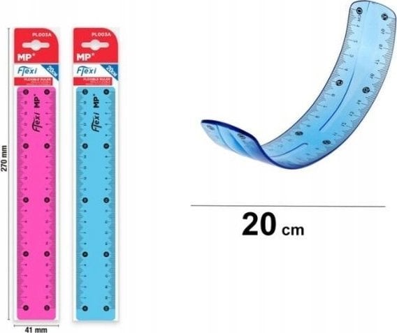 Linijka flex 20 cm MIX