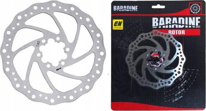 Baradine Tarcza hamulca Baradine DB-02 140 mm Uniwersalny